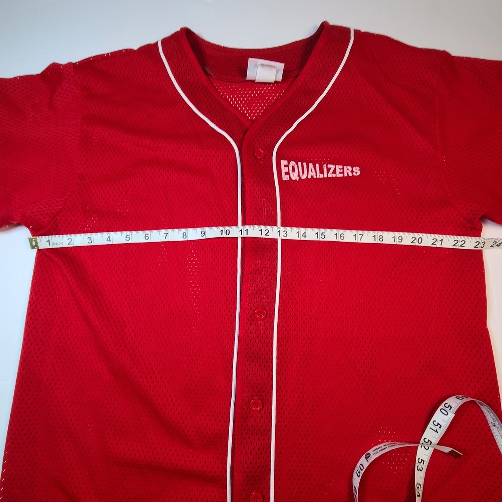 Equalizers Throwback Baseball Jersey Button Up Re… - image 3